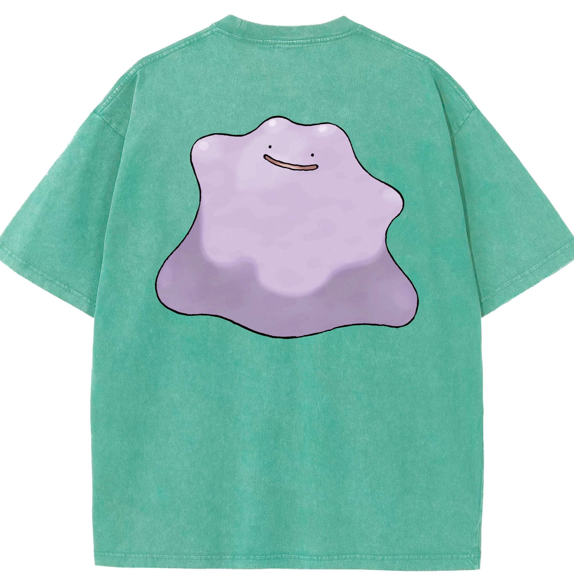 （画像用） ポケットモンスター Pokémon 綿100% ヴィンテージ風 半袖Tシャツ（背面プリント）
